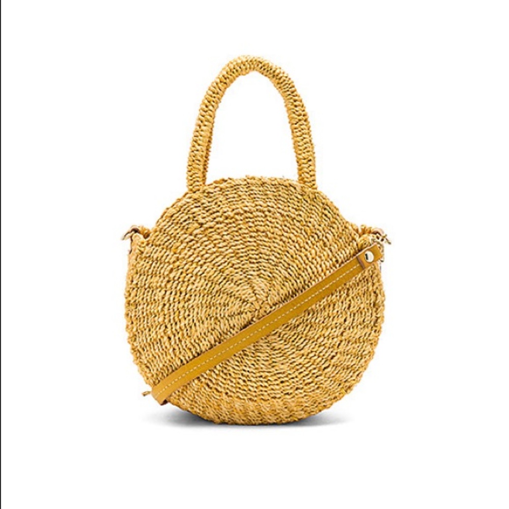 NWOT Clare V. Petite Alice Tote in Yellow Straw
